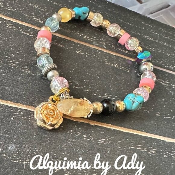Multi gemstones bracelet - Picture 1 of 1